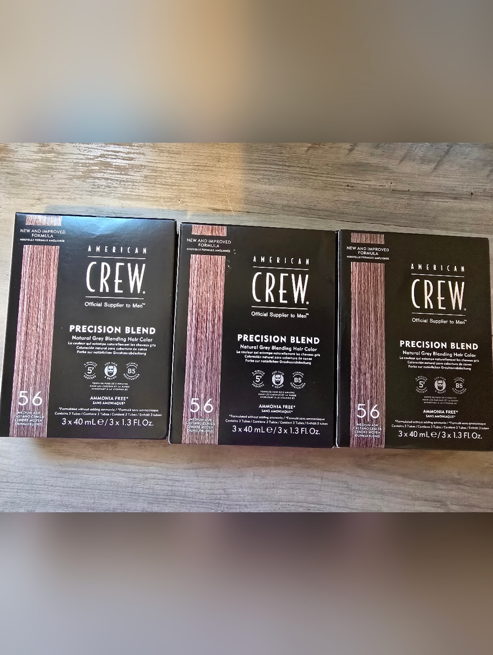 THREE Precision Blend Natural Grey Hair Color - Medium Ash 5/6 (60 VALUE)